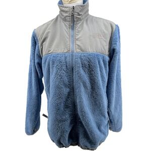 The North Face Size XL 14-16-18) Youth Blue/Gray Nylon Fleece Denali Jacket